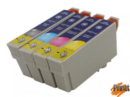 Immagine di CARTUCCIA INK COMPATIBILE PER EPSON T07154010 KIT (1N,1C,1M,1G)