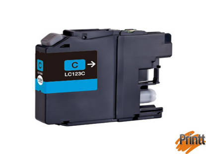 Immagine di CARTUCCIA INK COMPATIBILE PER BROTHER LC123C CIANO