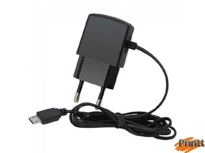 Immagine di Caricabatteria rete 1A microusb grigio