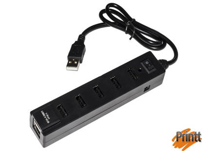 Immagine di HUB 7 PORTE USB 2.0 CON ALIMENTATORE