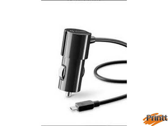 Immagine di Caricabatteria Auto MICRO USB NERO Cellularline