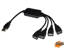 Immagine di HUB 4 PORTE USB 2.0 CON PORTE SU CAVETTI