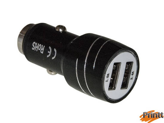 Immagine di CARICABATTERIA DA AUTO CON 2 PRESE USB 5 VOLT 3,4 AMPERE TOTALI