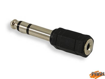 Immagine di ADATTATORE AUDIO JACK 6,3 F - JACK 3,5 M