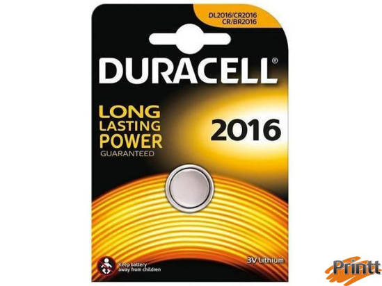 Immagine di Batteria 3 Volt CR2016 DURACELL