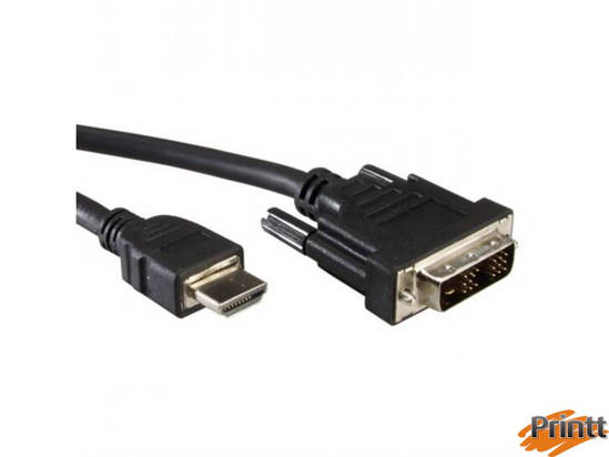 Immagine di CAVO HDMI 19 POLI TIPO A MASCHIO - DVI-D 18+1 POLI MASCHIO MT 1