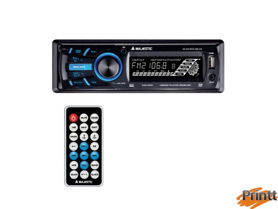 Immagine di AUTORADIO Majestic RDS FM- USB/AUX/SD-245 NO DAB