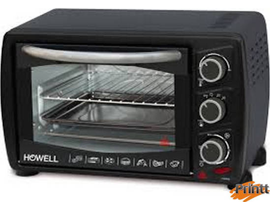 Printt. HOWELL FORNO ELETTRICO VENTILATO 24 LITRI BLACK