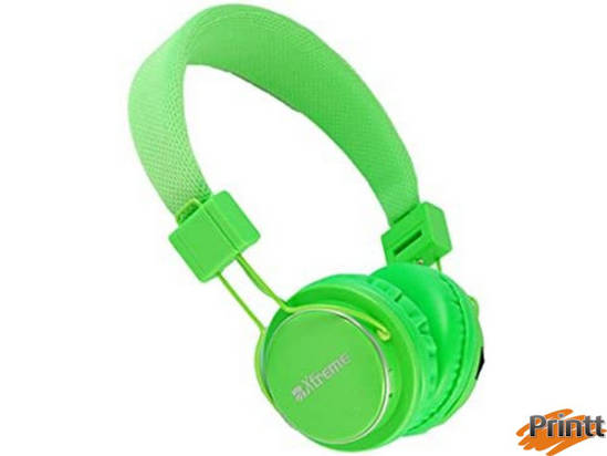 Immagine di CUFFIE XTREME PERTH BLUETOOTH, FM, MICROFONO GREEN