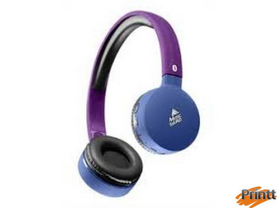 Immagine di Cuffie microfono bluetooth blu/viola AMAZING 2018