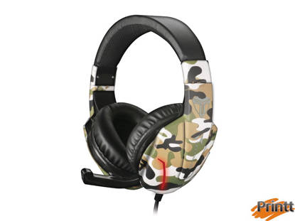 Immagine di TECHMADE CUFFIE GAMING CAMUFLAGE FL1 VERDE