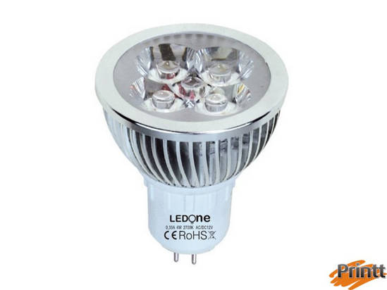 Immagine di Faretto LedOne 4W, GU5.3, 12V,  Luce calda 3000K