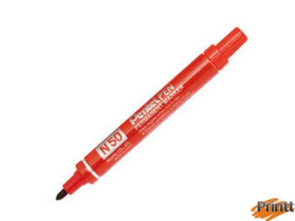 Immagine di MARCATORE PENTEL PEN N50 ROSSO P.TONDA