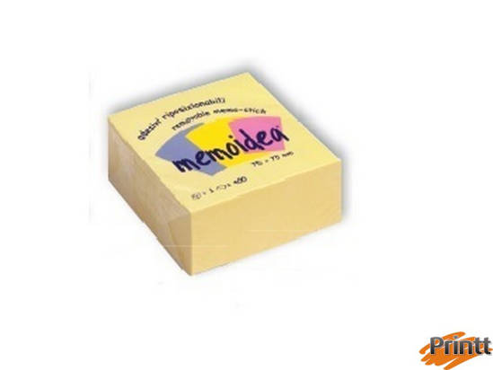 Immagine di MEMOIDEA cubo 76X76 GIALLO PASTELLO 400fg