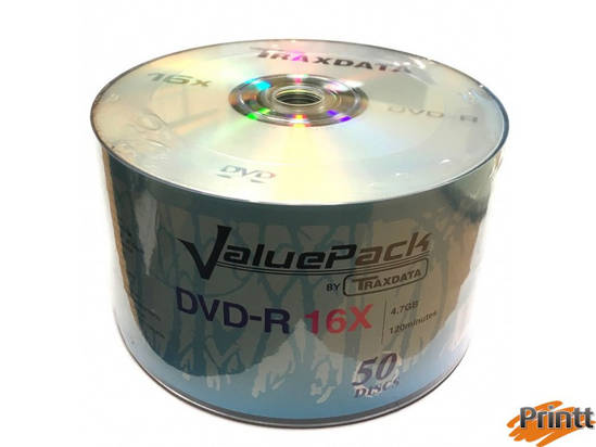 Immagine di DVD-R Traxdata 16X camp. 50pz