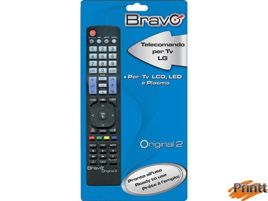 Printt. TELECOMANDO UNIVERSALE BRAVO PER TV LG