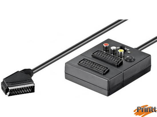 Immagine di MULTIPRESA SCART CON 2 PRESE SCART, 3 RCA, SVHS E INTERRUTTORE