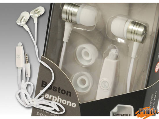 Immagine di AURICOLARI STEREO, MICROFONO BOSTON WHITE 3,5MM XTREME