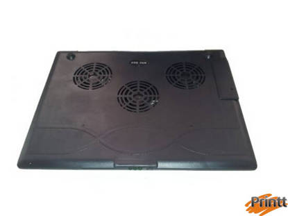 Immagine di SUPPORTO PER NOTEBOOK CON 3 VENTOLE DI RAFFREDDAMENTO COLORE NERO