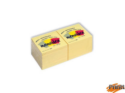 Immagine di MEMOIDEA NOTES 76X76 GIALLO PASTELLO 1PZ