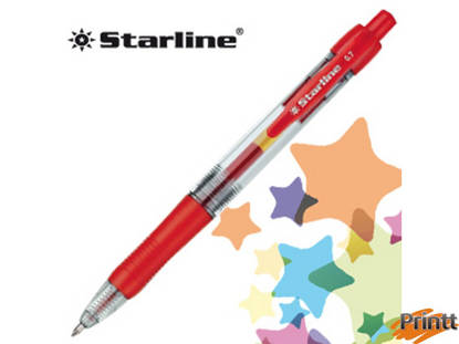 Immagine di PENNA SFERA SCATTO INK GEL ROSSO 0.7MM Fine STARLINE