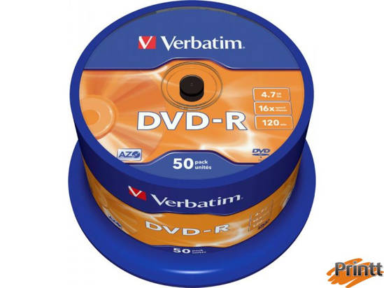 Immagine di DVD-R Verbatim 16X camp. 50pz 43548