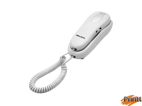 Immagine di TELEFONO FISSO MAJESTIC SLIM MAX-250 BIANCO