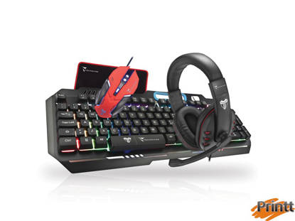 Immagine di TECHMADE KIT GAMING TAST IERA-MOUSE-CUFFIE-PAD