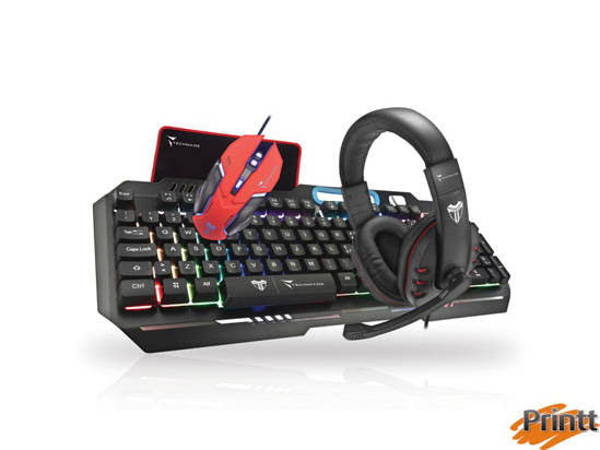 Immagine di TECHMADE KIT GAMING TAST IERA-MOUSE-CUFFIE-PAD