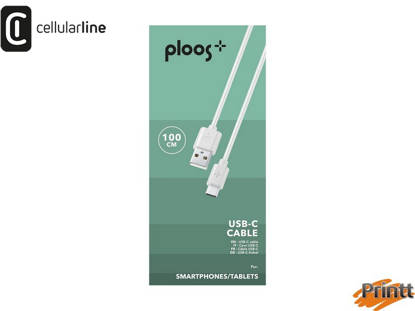 Immagine di CAVO USB 1M USB-C BIANCO PLOOS