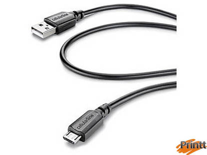 Immagine di Cavo Dati 3 Metri Usb Microusb Nero