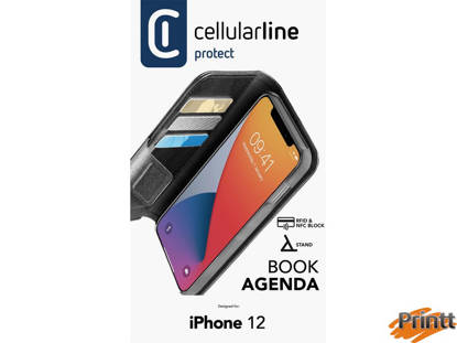 Immagine di Custodia Book Agenda 2 Iphone 12 MINI NERA