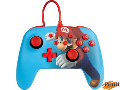 Immagine di CONTROLLER POWER A- WIRED NINTENDO SWITCH - MARIO COLOR FADE