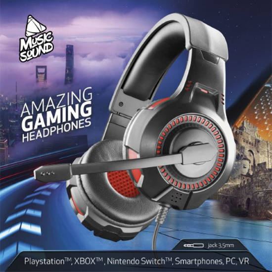 Immagine di CUFFIE MS GAMING JACK 3,5mm CON MIC. Cellularline