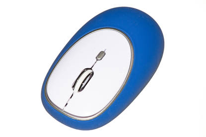 Immagine di MOUSE GOMMATO WIRELESS COLORE BLU